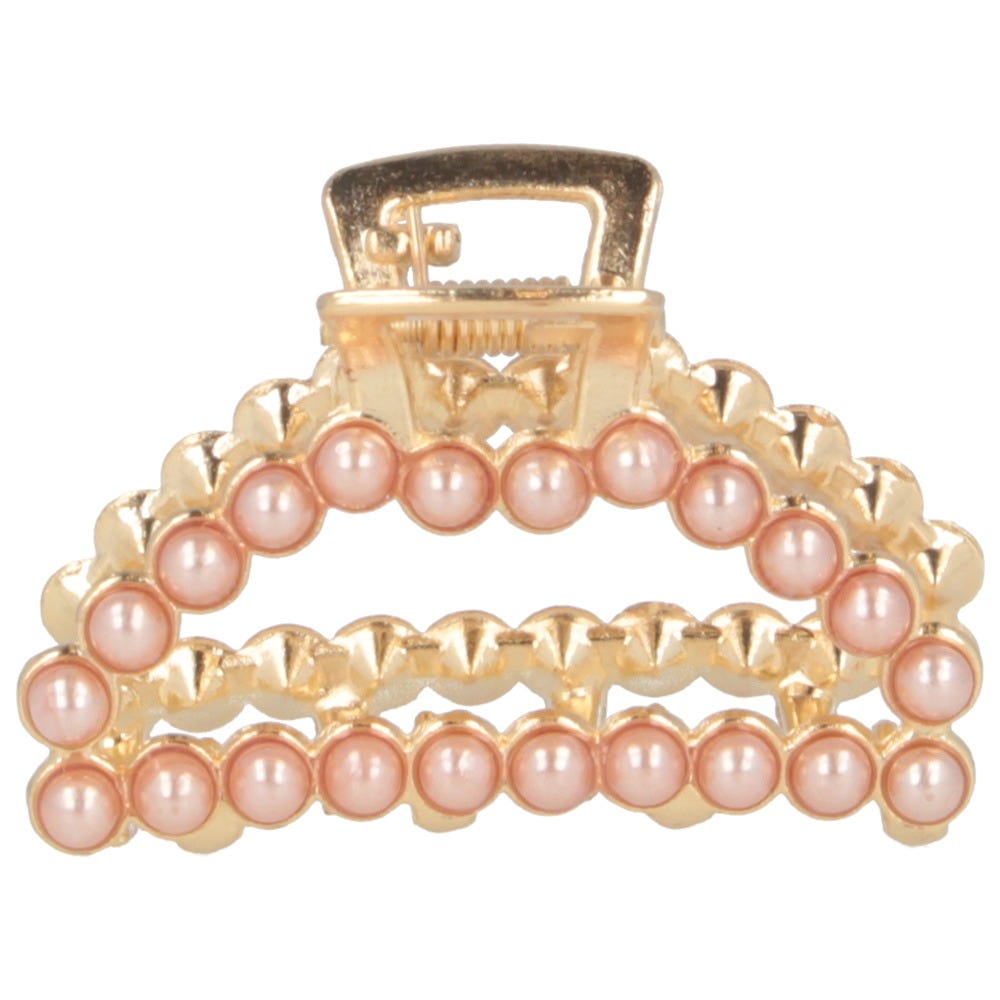 Solida Haarklammer gold Perlen 