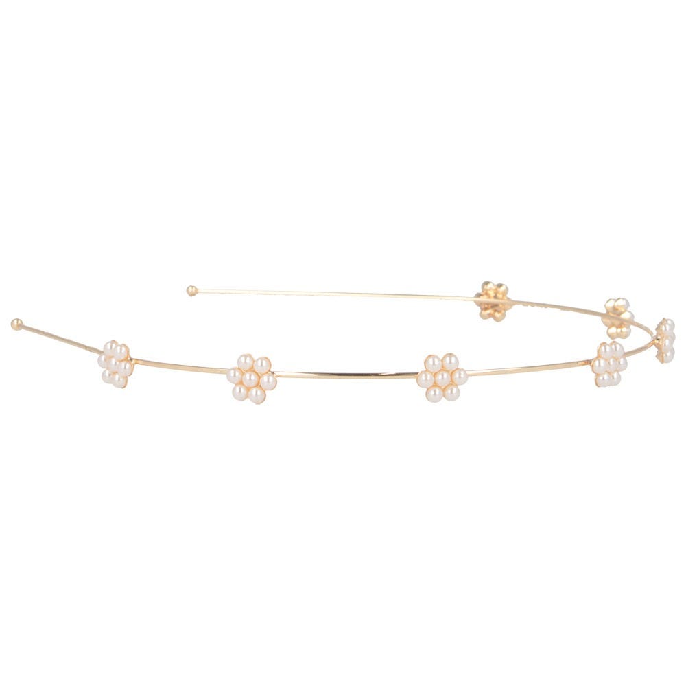 Solida Haarreif gold Blumenapplikation