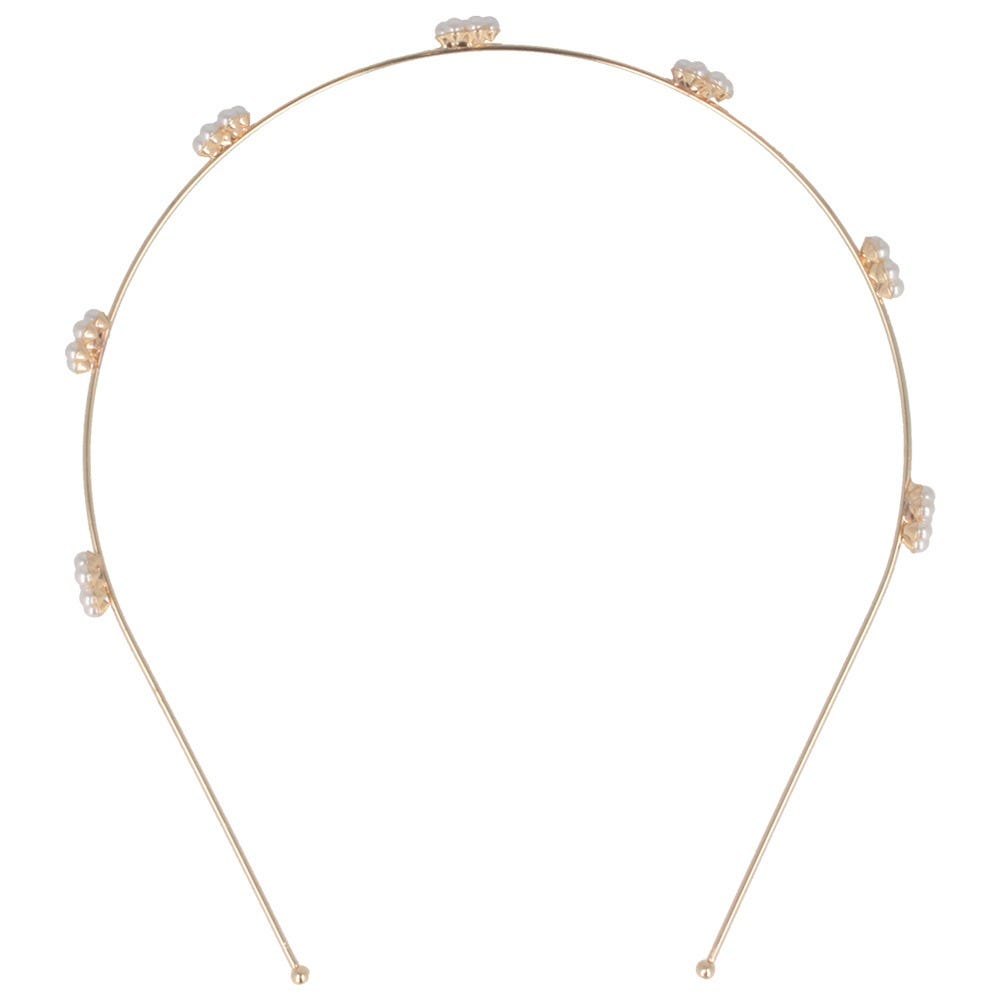 Solida Haarreif gold Blumenapplikation