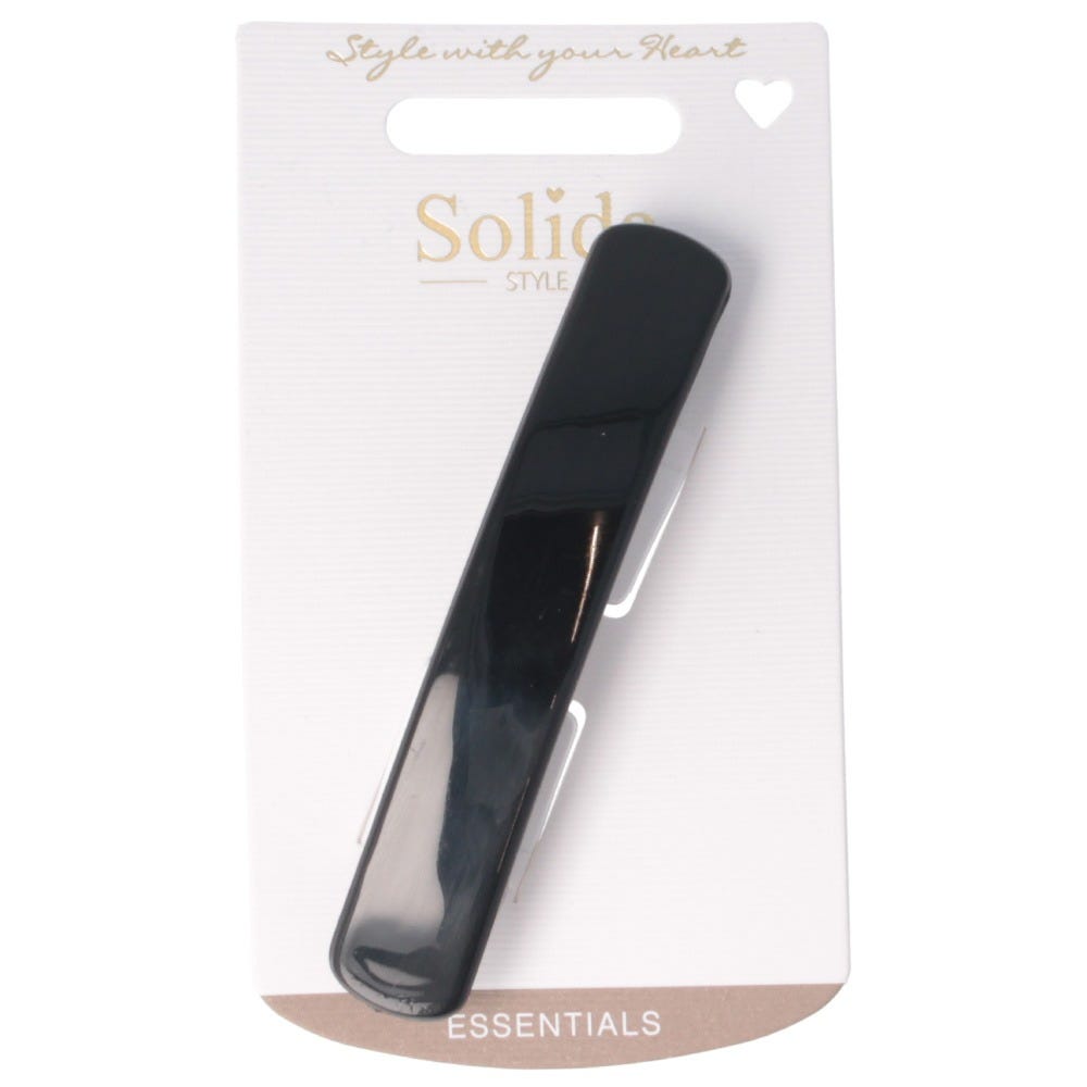 Solida Patentspange schwarz shiny