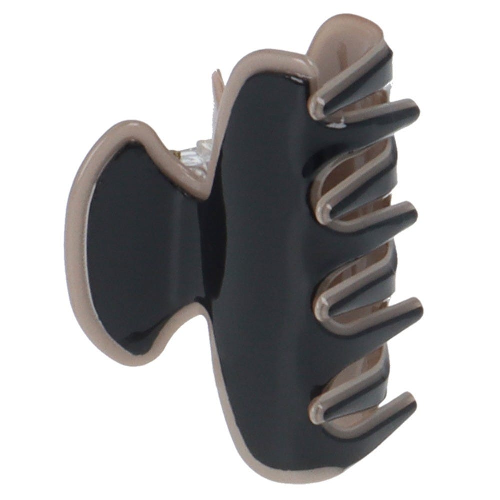 Solida Haarklammer schwarz/beige medio shiny