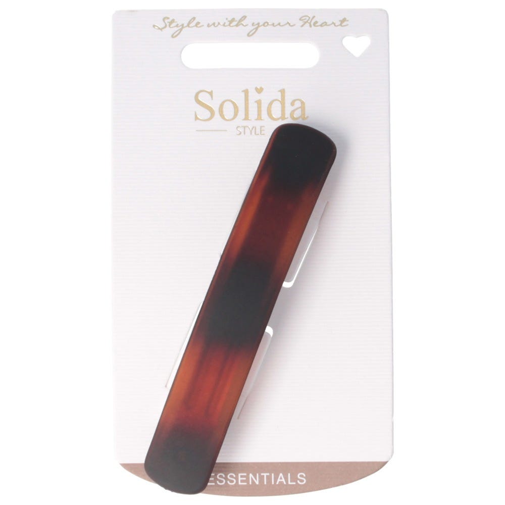 Solida Patentspange havanna matt
