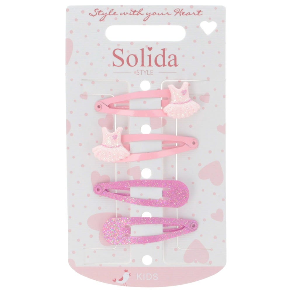 Solida Haarclip uni/Balettrock 4 Stück