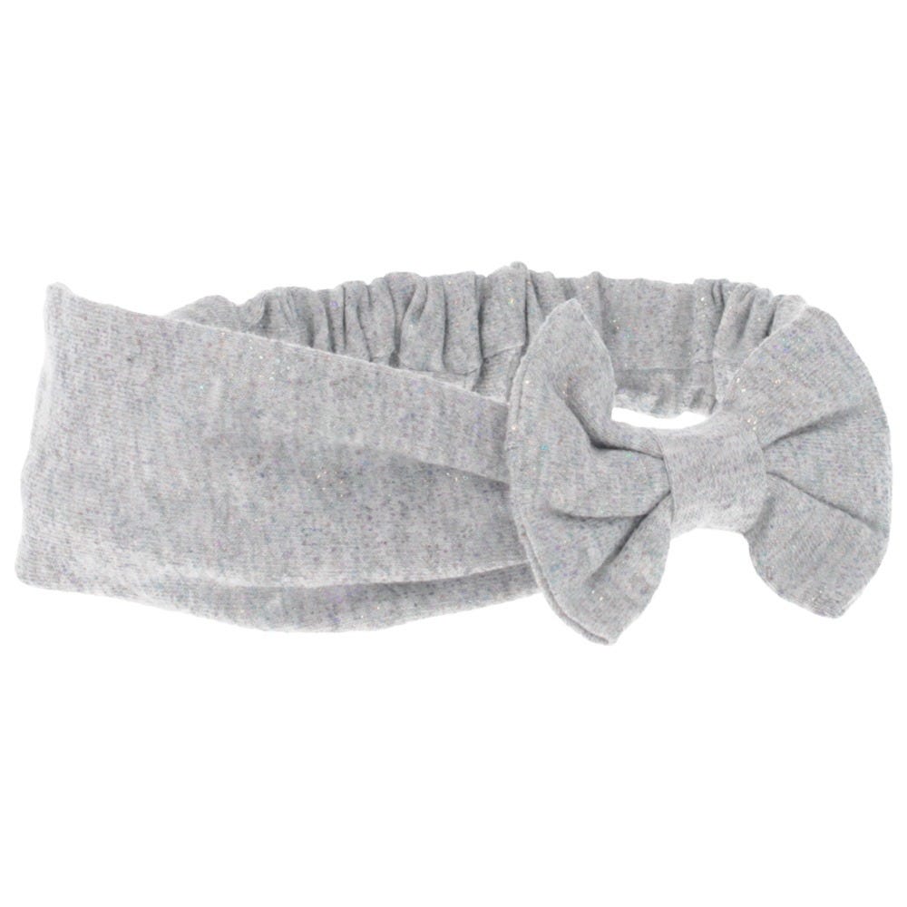 Solida Haarband grau mit Schleife Kids