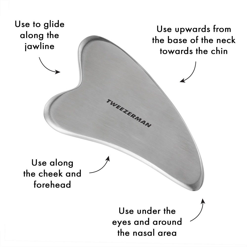 Tweezerman Gua Sha aus Edelstahl