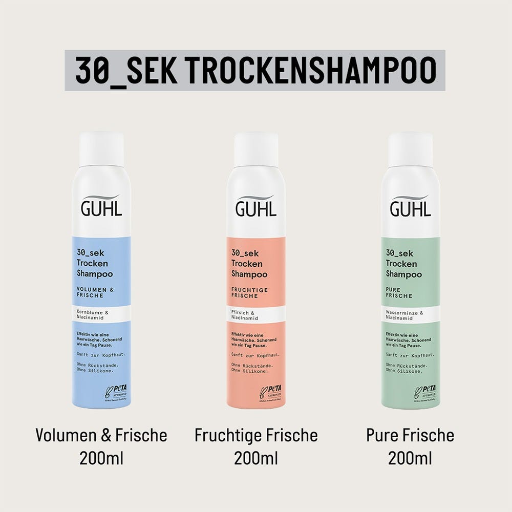 Guhl 30_Sekunden Trockenshampoo Volumen & Frische 200 ml