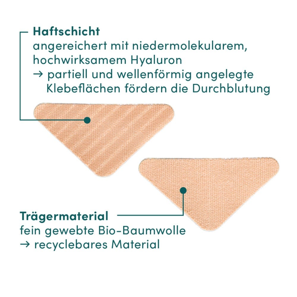 APRICOT Baumwoll-Gesichtspflaster mit Hyaluron 24 Stück