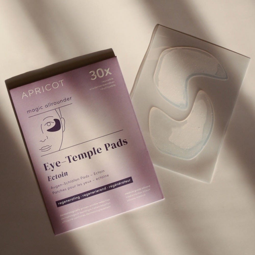APRICOT Wiederverwendbare Augen-Schläfen Pads mit Ectoin