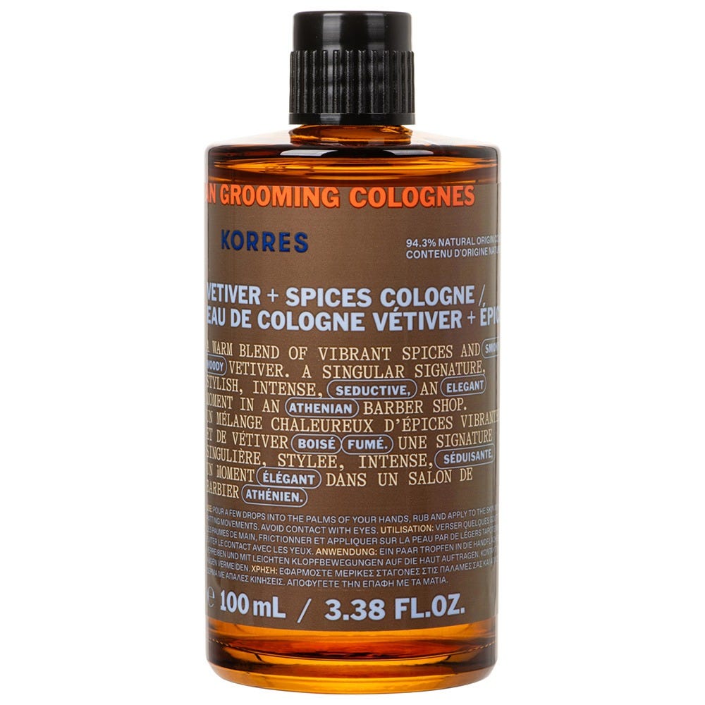Korres Men Athenian Grooming Eau De Cologne mit Vetiver + würzigen Noten 100 ml