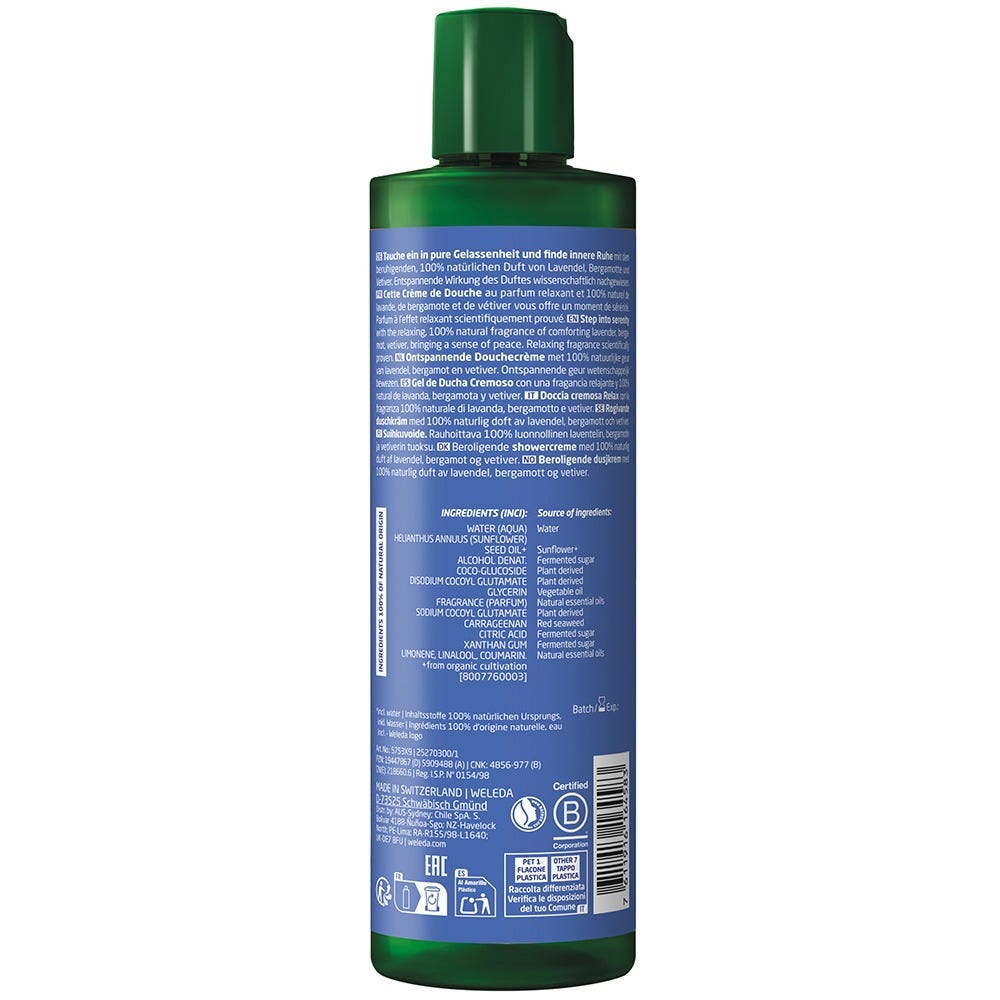 Weleda Relax Shower Cream Lavendel 400 ml