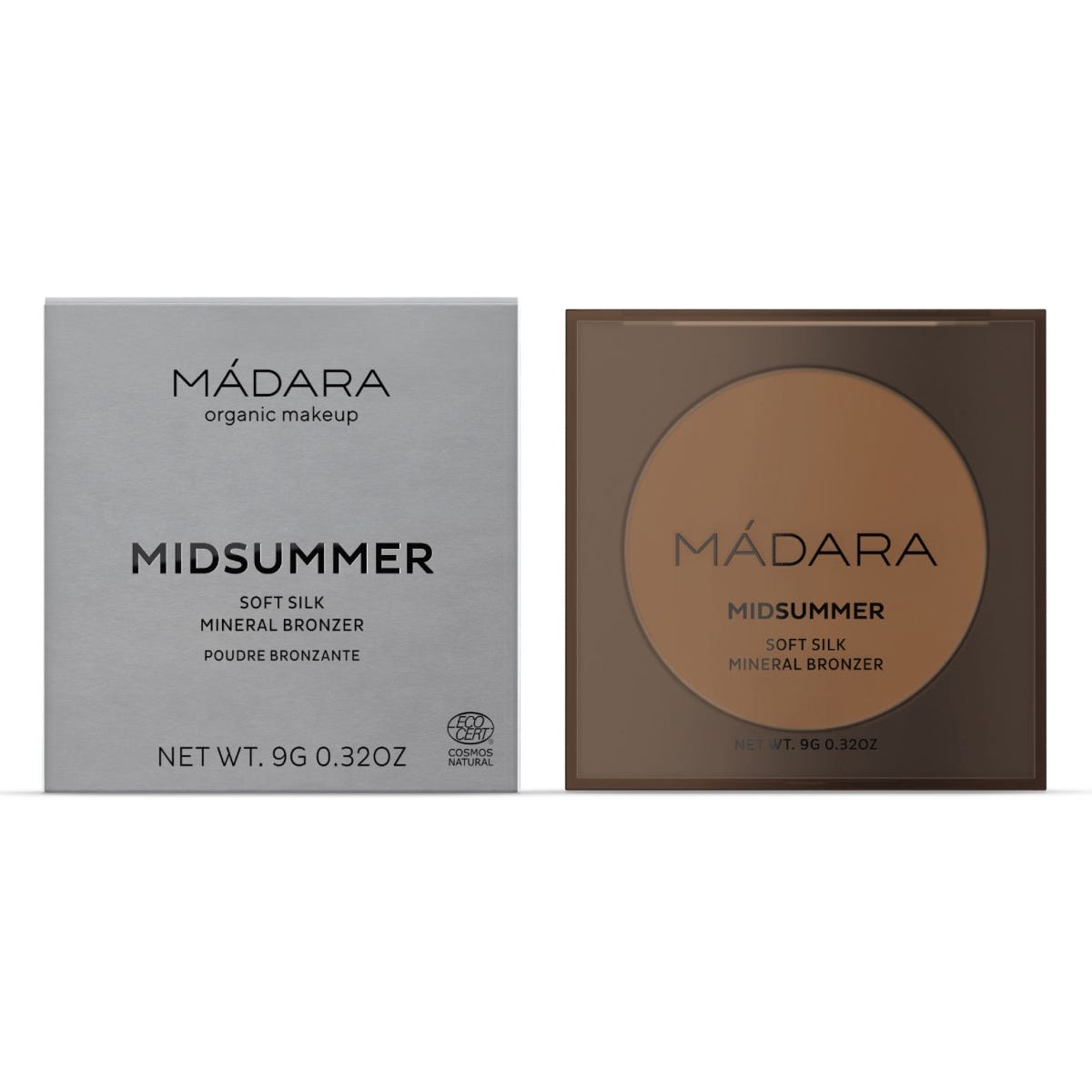 MÁDARA MIDSUMMER Soft Silk Mineral Bronzer #1 HEAT 9 g