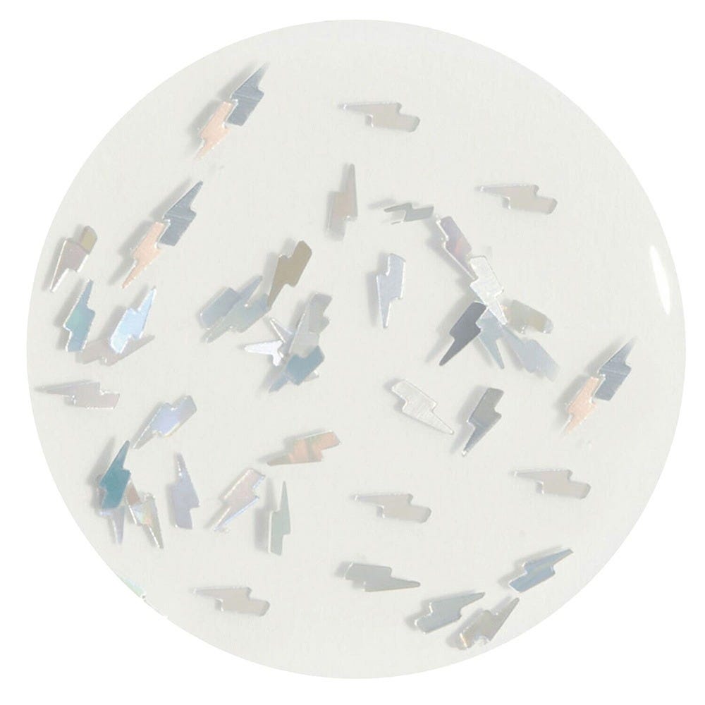 12128674-Farbe-Silber Blitz