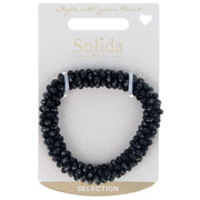 Solida Haargummi schwarz Strass 1 Stk.
