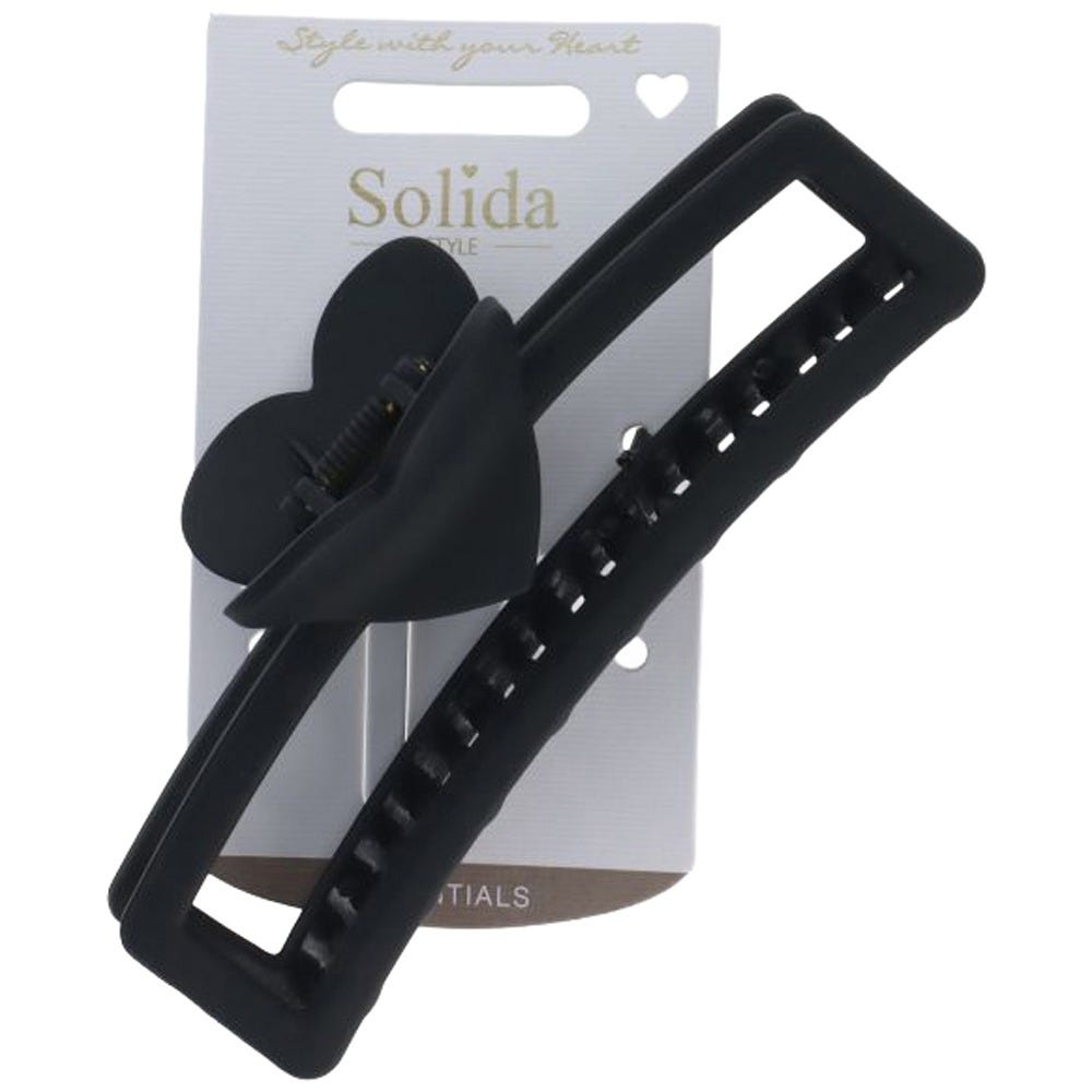 Solida Haarklammer Herz schwarz 1 Stk.