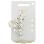 Solida Haarklammer Strass Gold