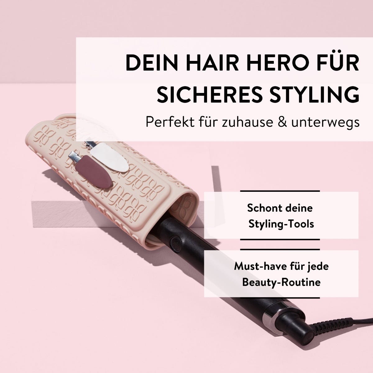 PARSA Beauty Hitzeschutzmatte mit Logo eingeprägt
