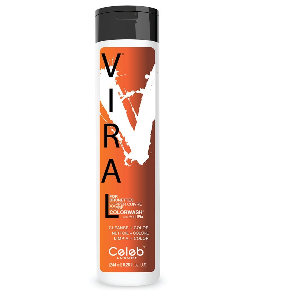 Celeb Viral Copper for Brunette Color Wash 244 ml