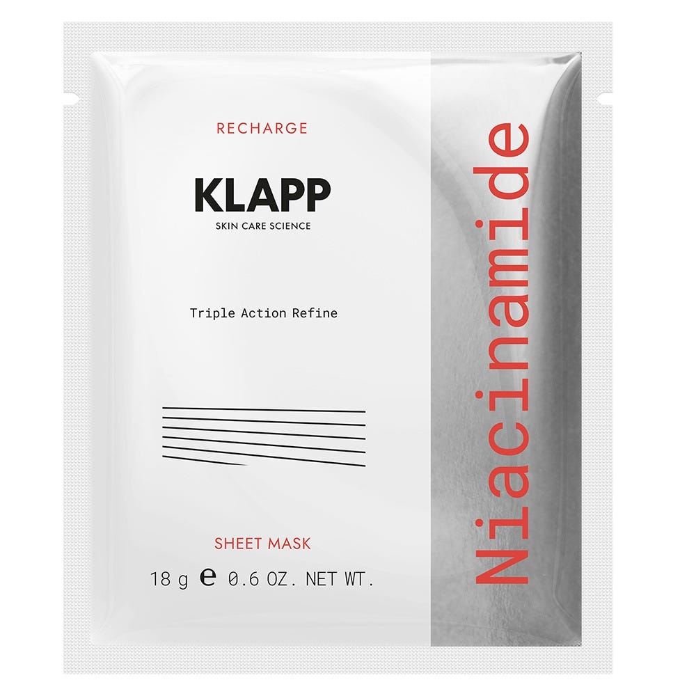 Klapp Niacinamide Triple Action Refine Sheet Mask