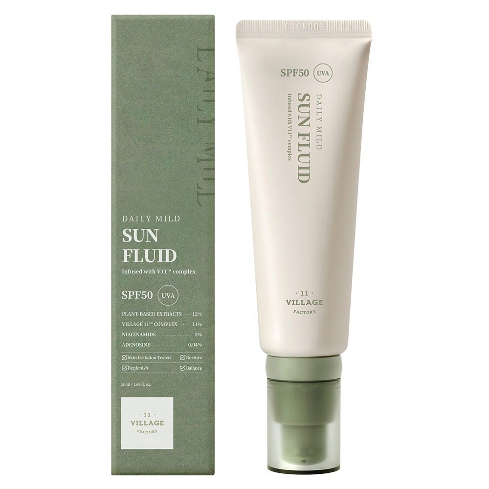 11 Village Factory  Daily Mild Sun Fluid 50 ml