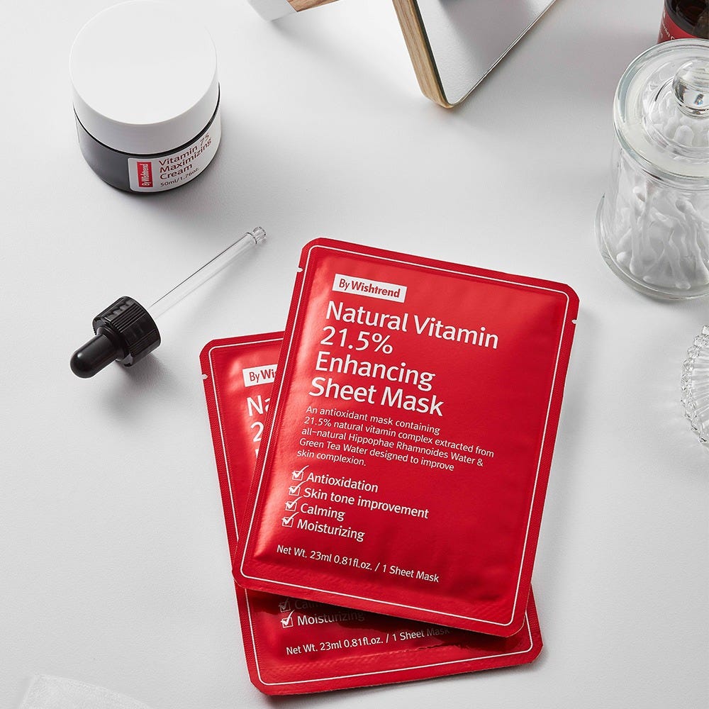 By Wishtrend Natural Vitamin Enhancing Sheet Mask 