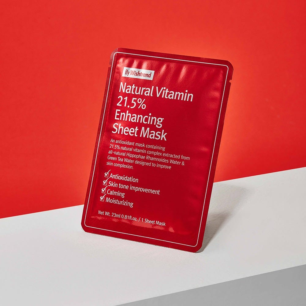 By Wishtrend Natural Vitamin Enhancing Sheet Mask 