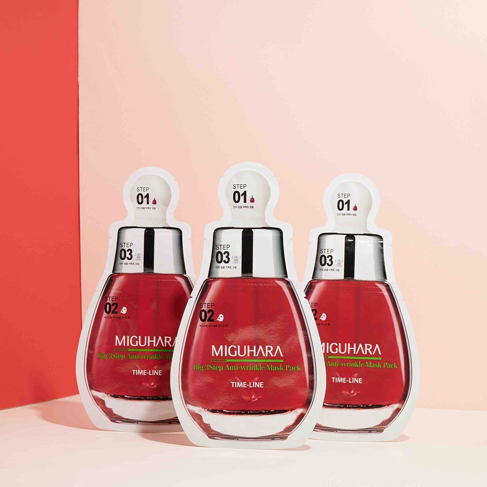 Miguhara Big 3 Step Anti-Wrinkle Mask Pack Origin 