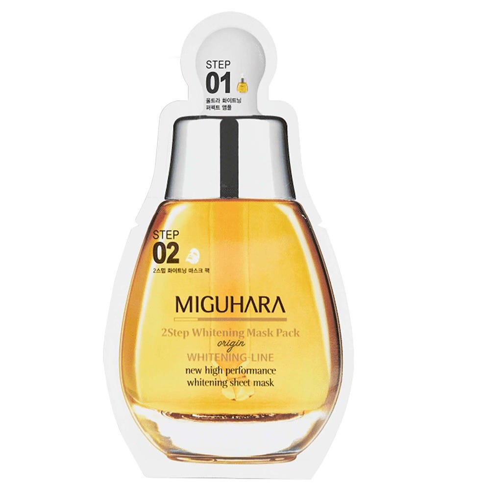Miguhara 2 Step Whitening Mask Pack Origin 