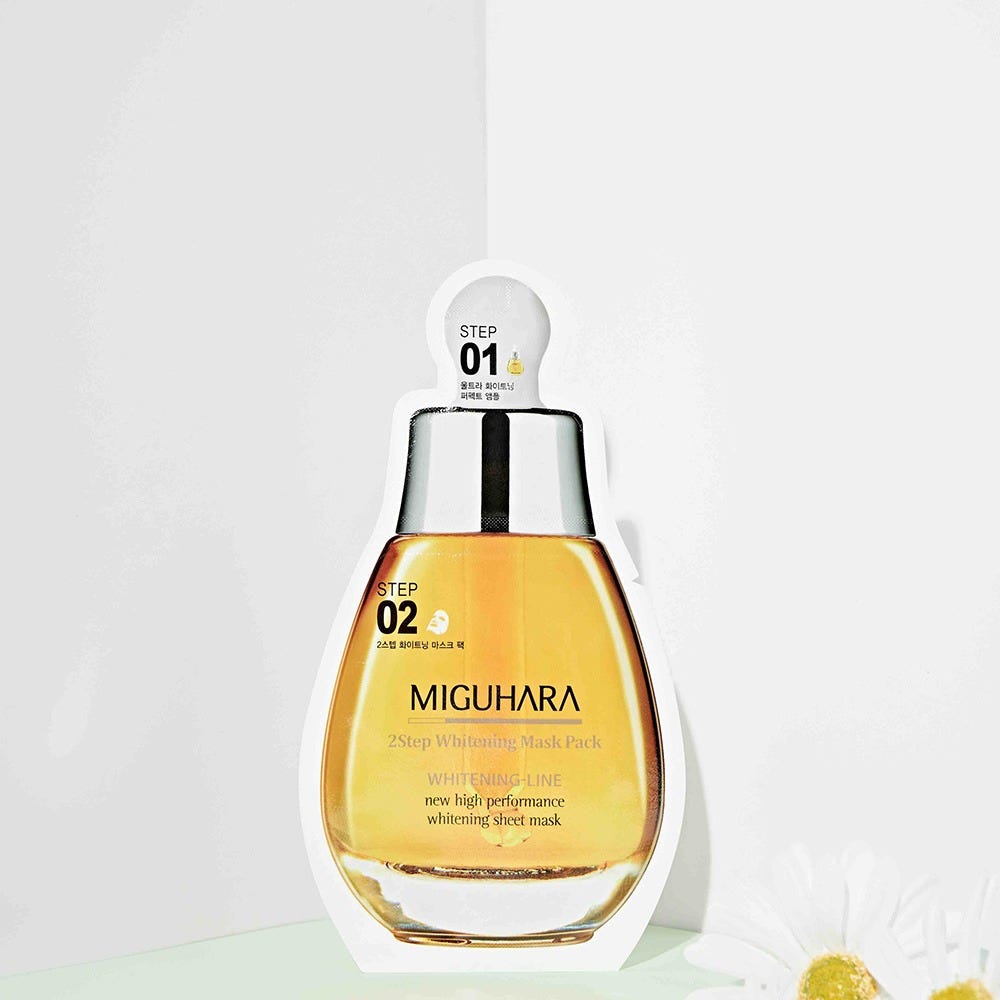 Miguhara 2 Step Whitening Mask Pack Origin 