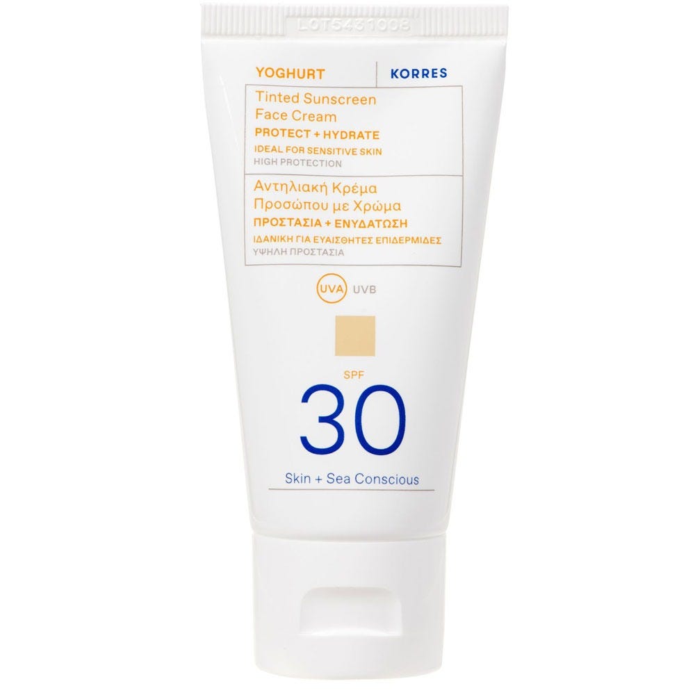 Korres Yoghurt Getönte Sonnencreme für das Gesicht SPF30 50 ml