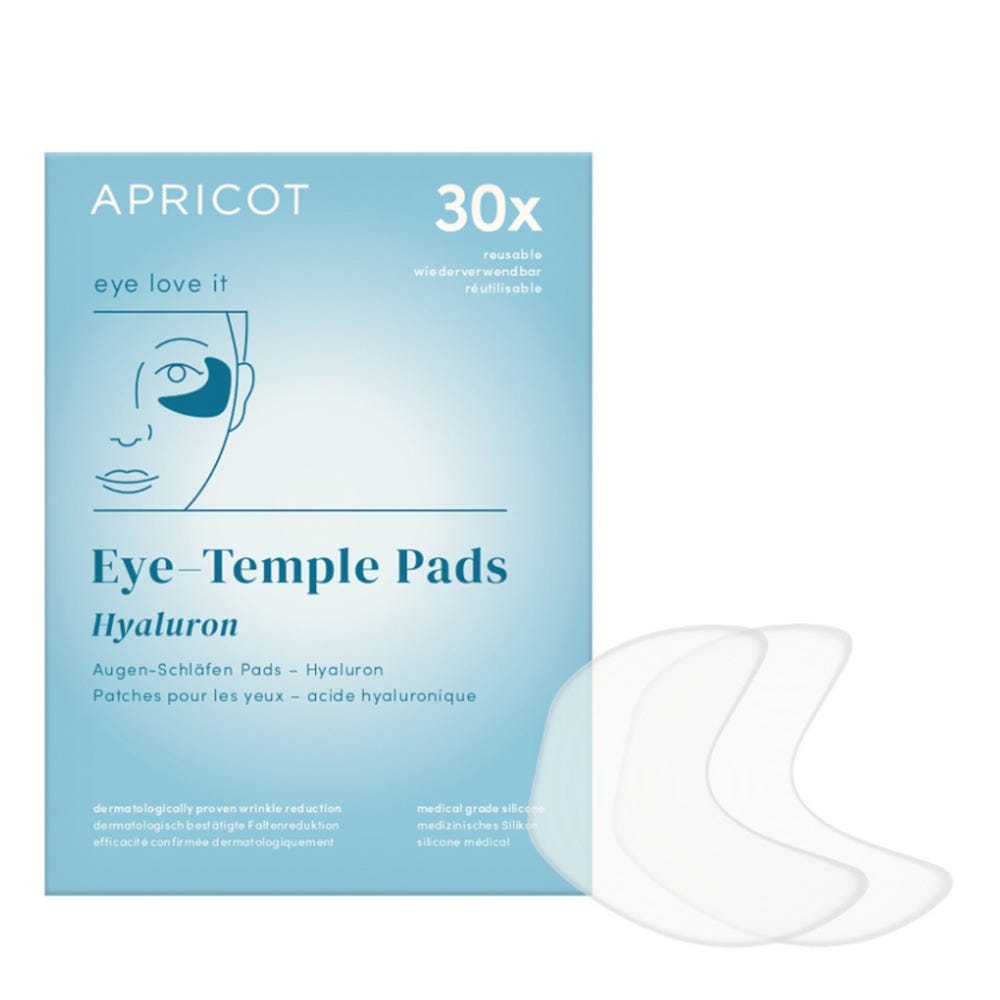 Apricot Wiederverwendbare Augen-Schläfen Pads mit Hyaluron