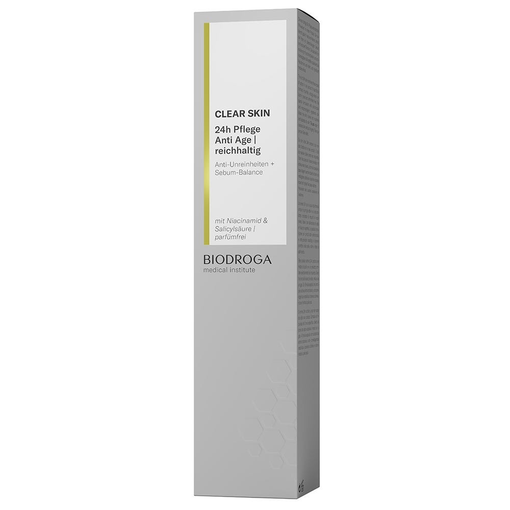 Biodroga Clear Skin 24h Pflege Anti-Age reichhaltig 50 ml