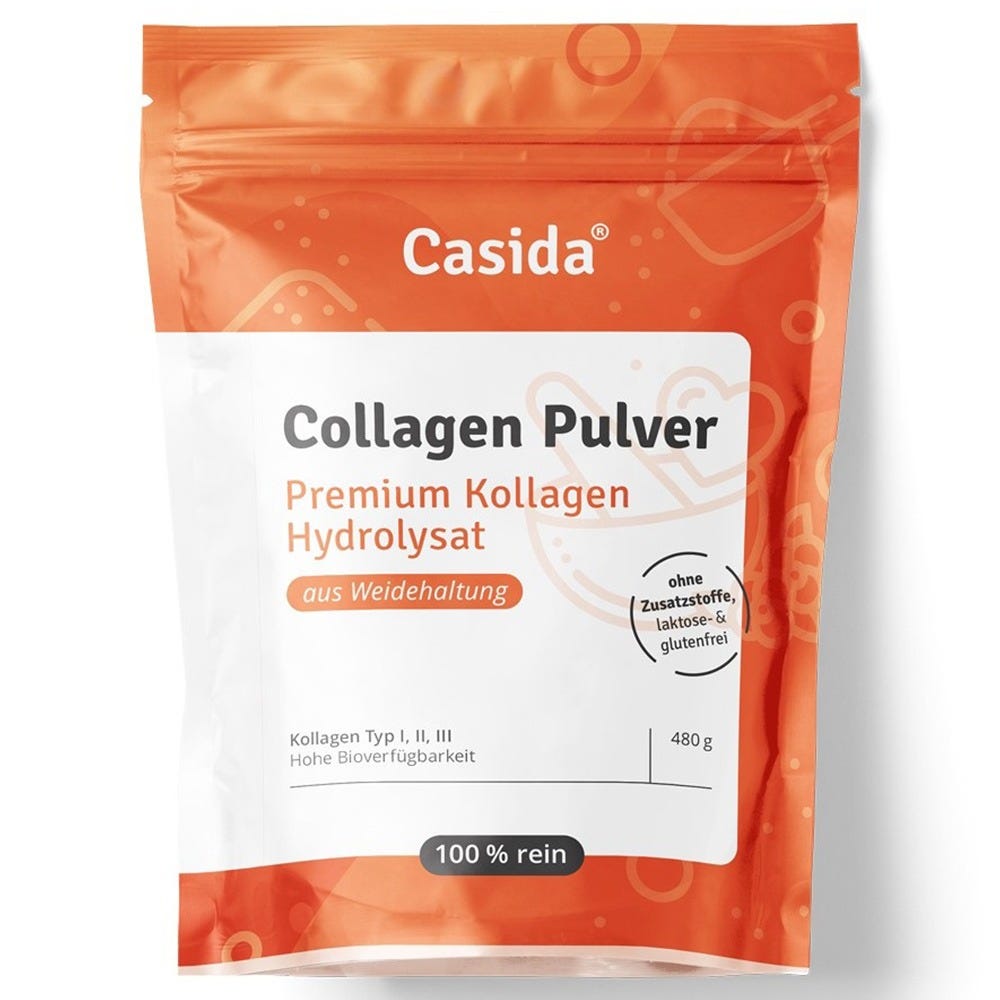 Casida Collagen Pulver - Kollagen Hydrolysat 480 g 