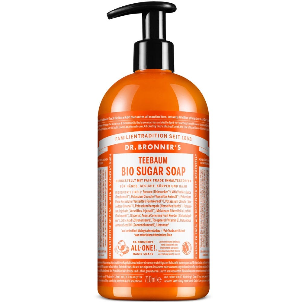 Dr. Bronner's Bio Sugar Soap Teebaum 710 ml