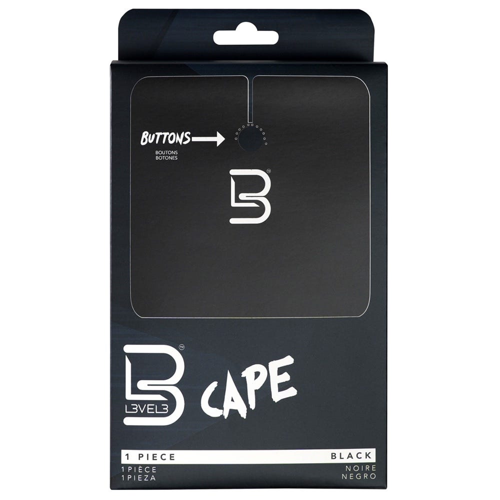 Level3 Cape Black Professioneller Haarschneideumhang