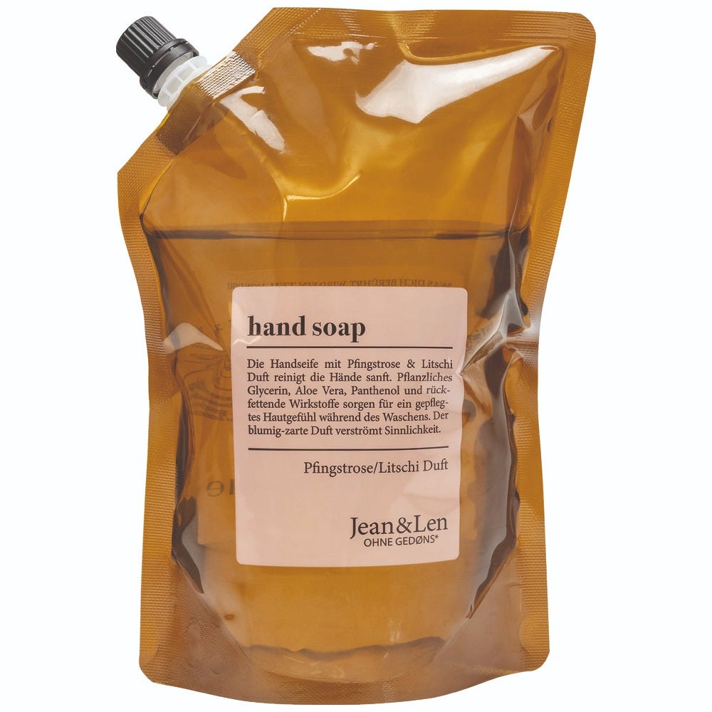 Jean & Len Handseife Pfingstrose/Litschi Nachfüllpackung 500 ml