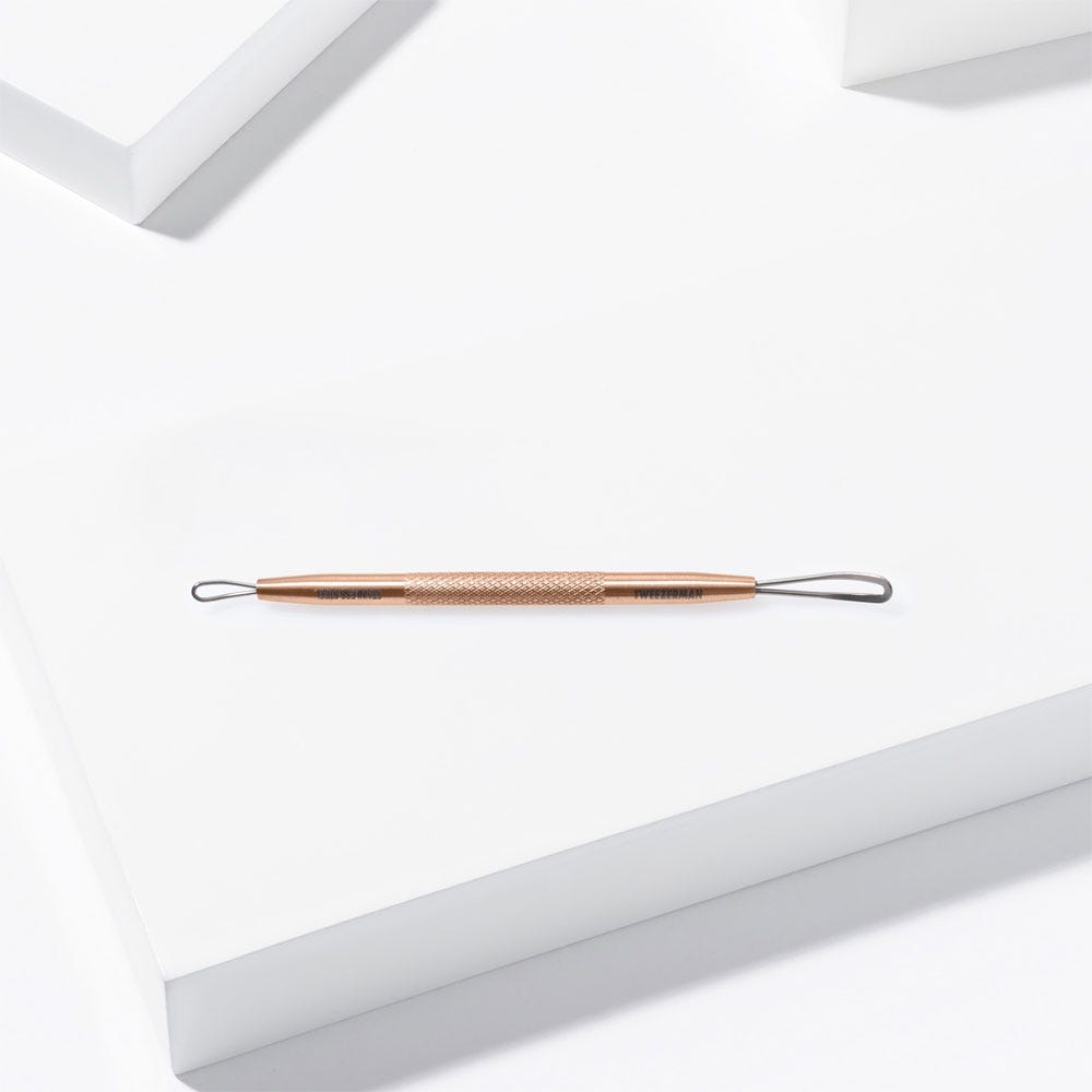 Tweezerman No-Slip Skin Care Tool Mittesserentferner Rose Gold
