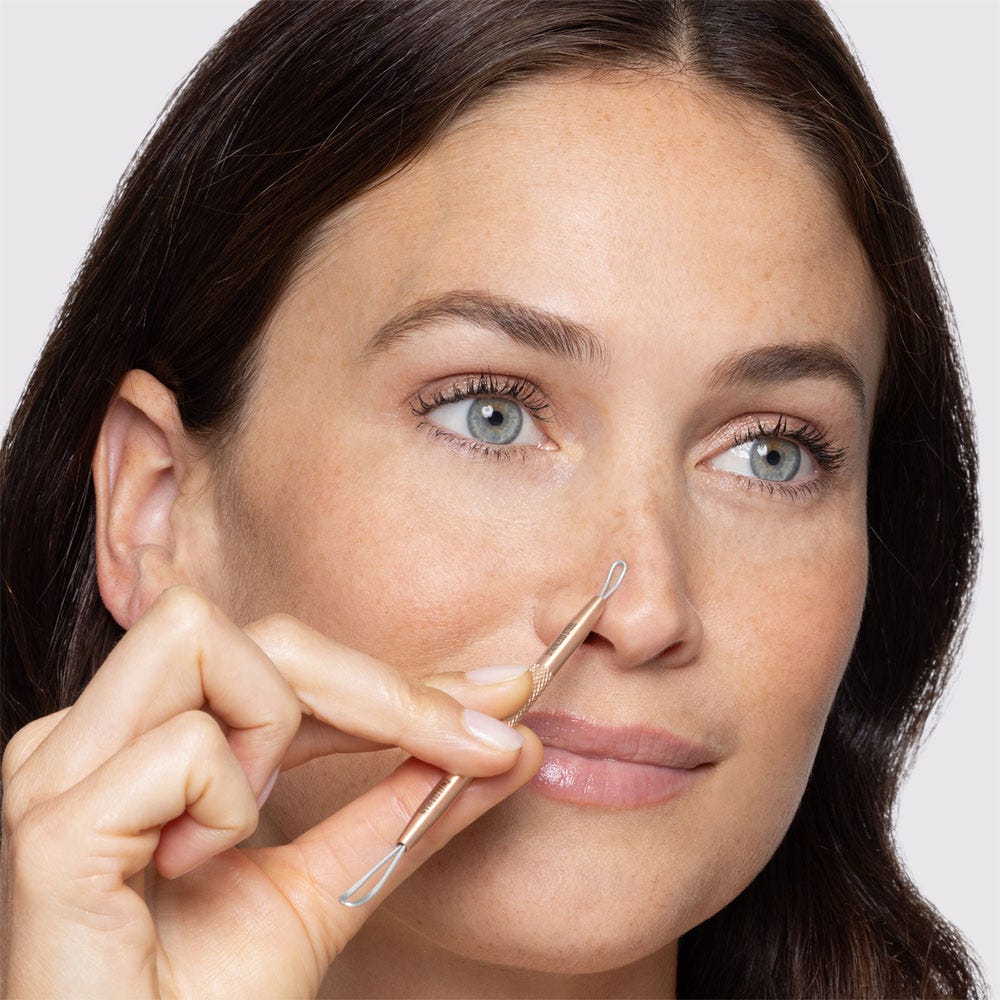 Tweezerman No-Slip Skin Care Tool Mittesserentferner Rose Gold