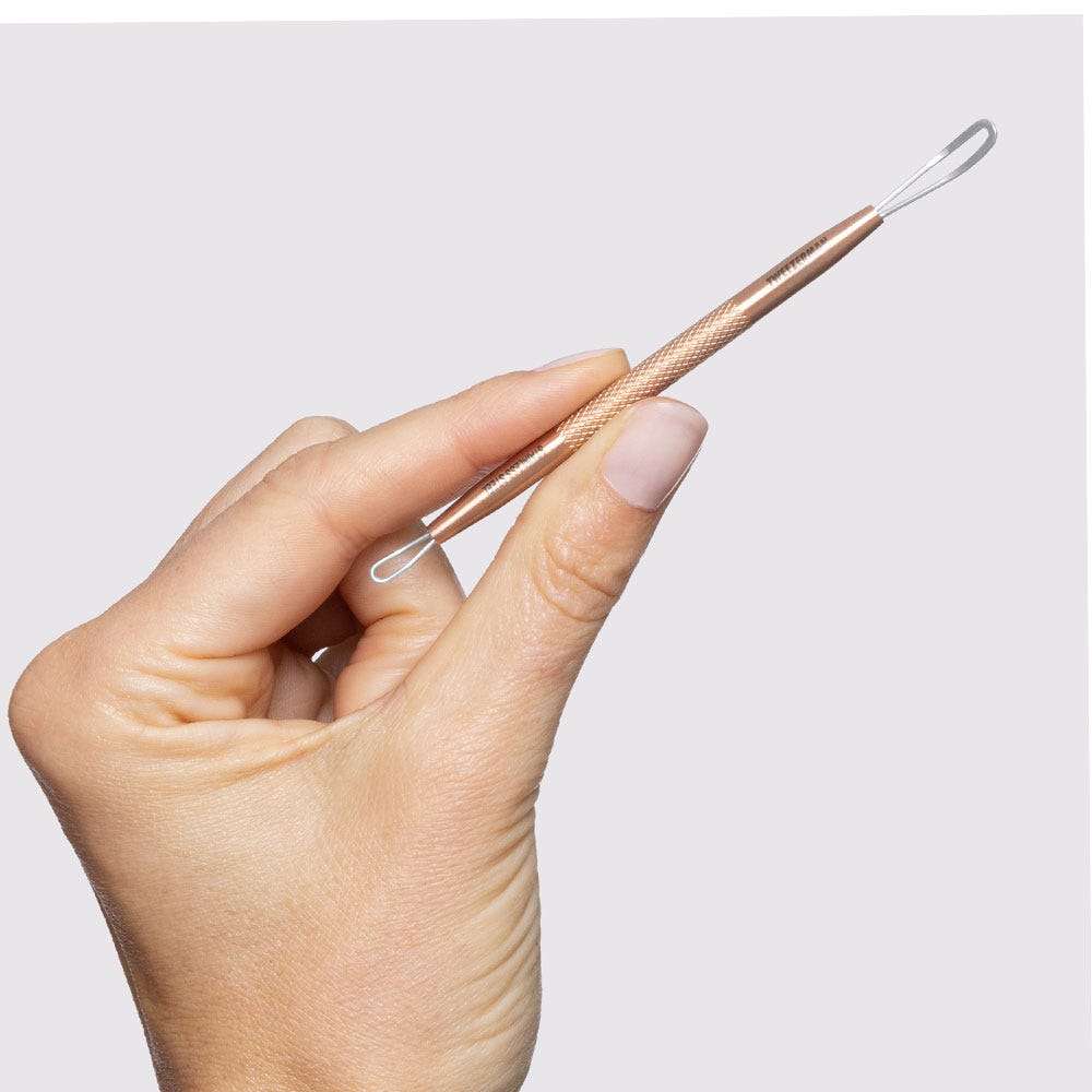 Tweezerman No-Slip Skin Care Tool Mittesserentferner Rose Gold