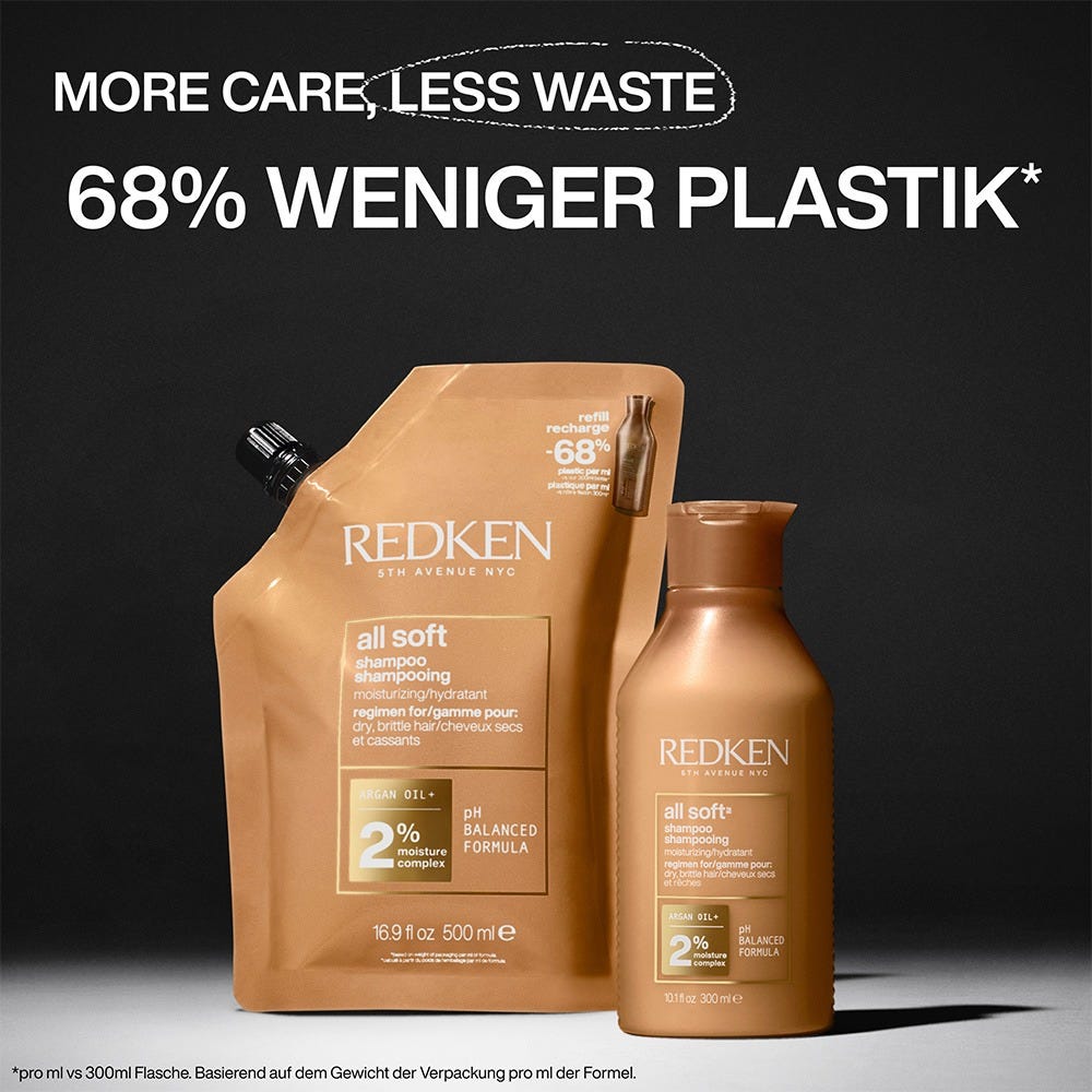 Redken All Soft Shampoo Refill Pouch 500 ml