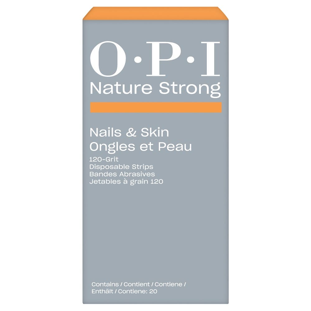 OPI Nature Strong Nails & Skin Disposable Strips 120 Grit 20 Stück