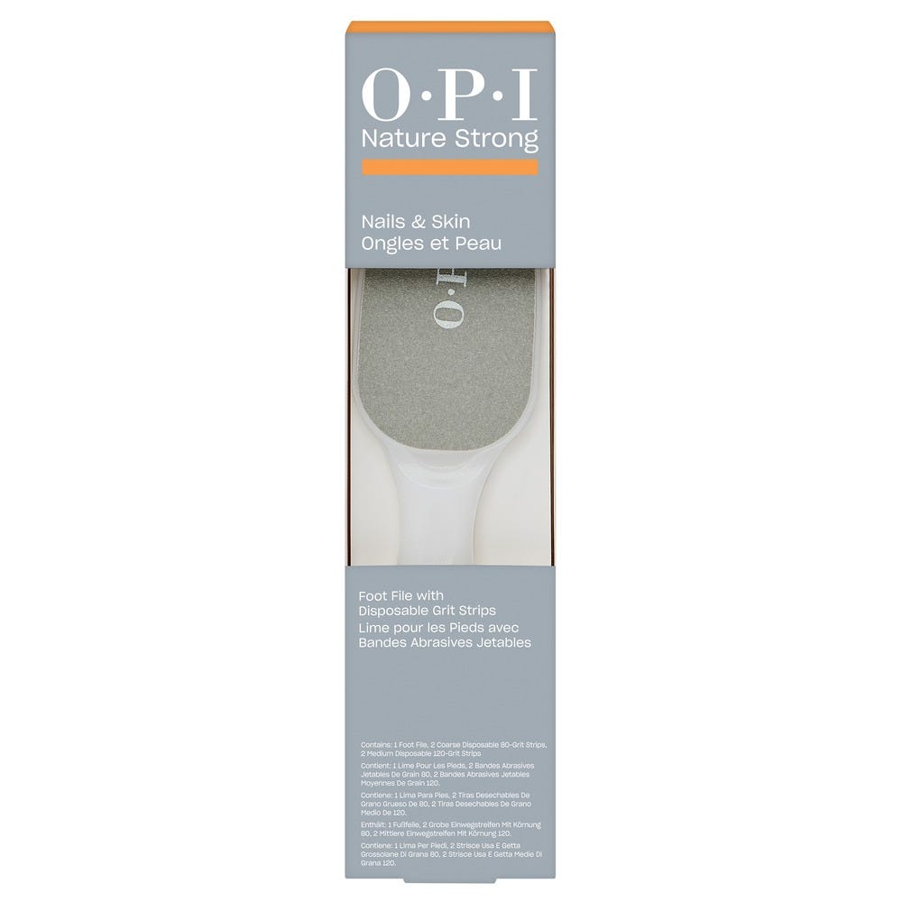 OPI Nature Strong Nails & Skin Dual Sided Foot File with Disposable Strips 80er/120er Grit