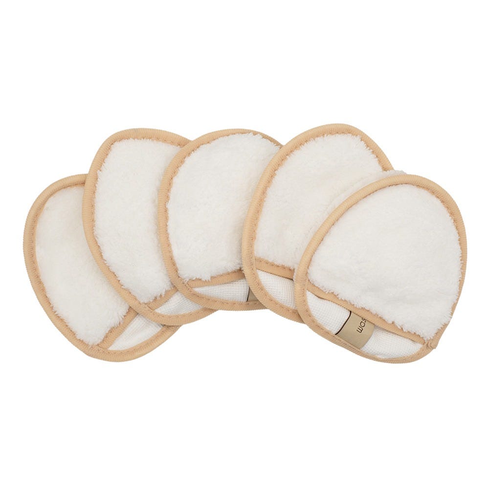 Waschies Mini Glove Pads Beige 5er- Set 