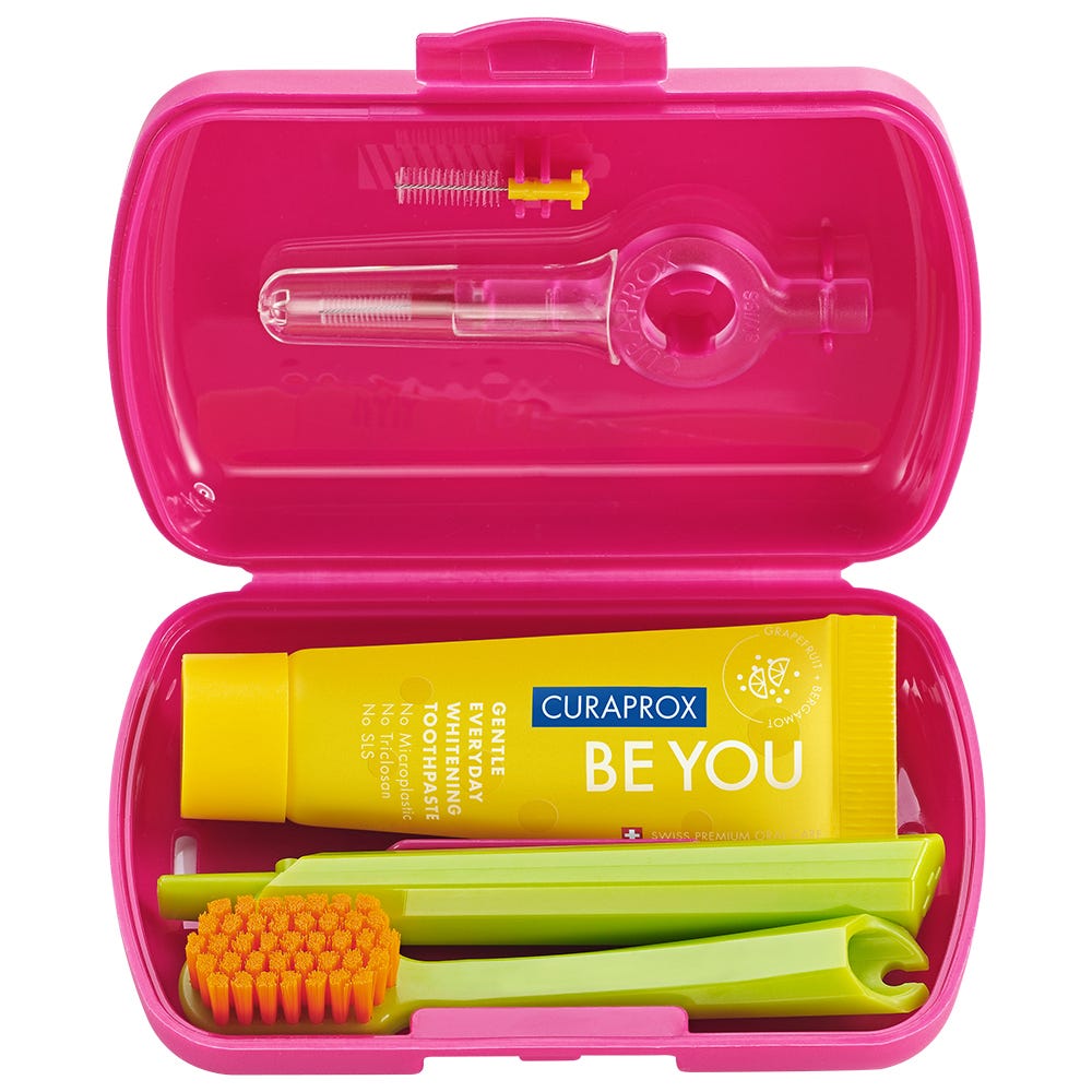 CURAPROX Travel-Set Rot