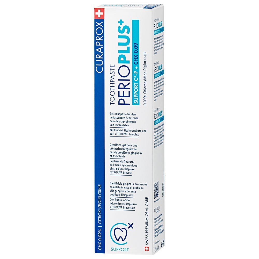 CURAPROX Perio plus Zahnpasta support mit 0,09 CHX 75 ml