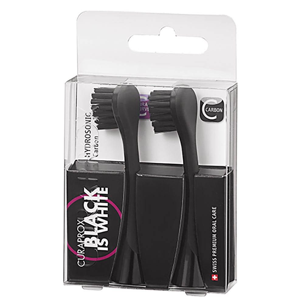 CURAPROX Black is White 2er-Pack Ersatzbürstenköpfe