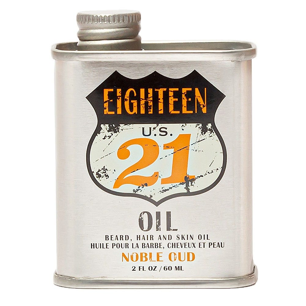 18.21 Man Made Beard, Hair & Oil Noble Oud 60 ml