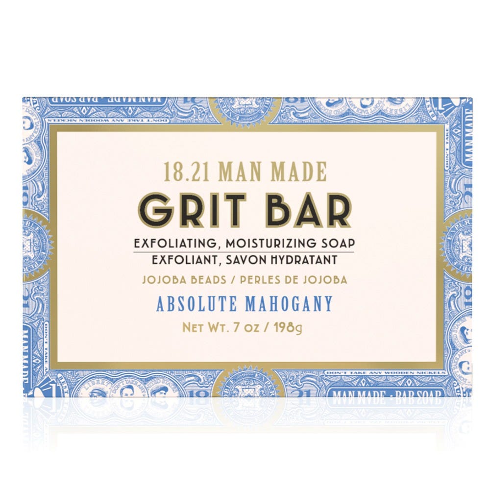 18.21 Man Made Grit Bar Soap Absolute Mahogany 198 g