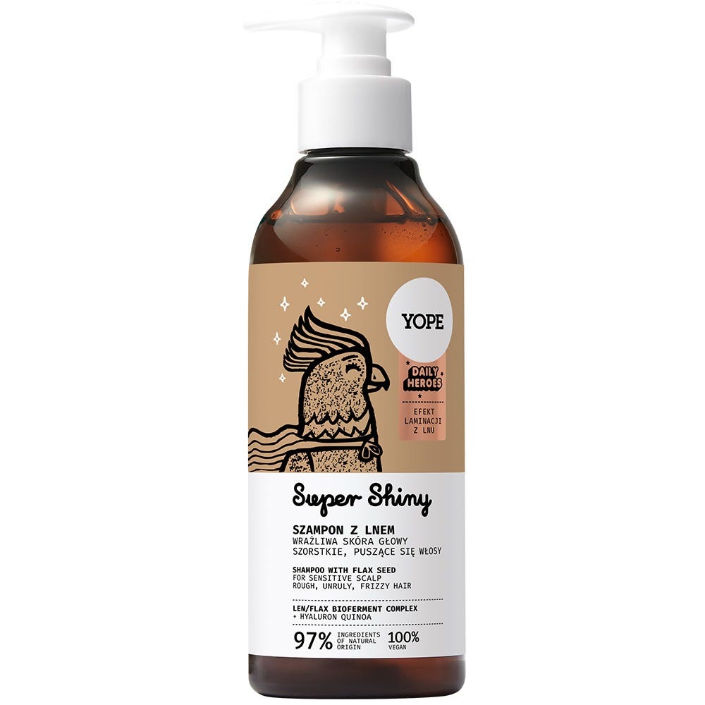 YOPE DAILY HEROES SUPER SHINY Shampoo With Linen 300 ml