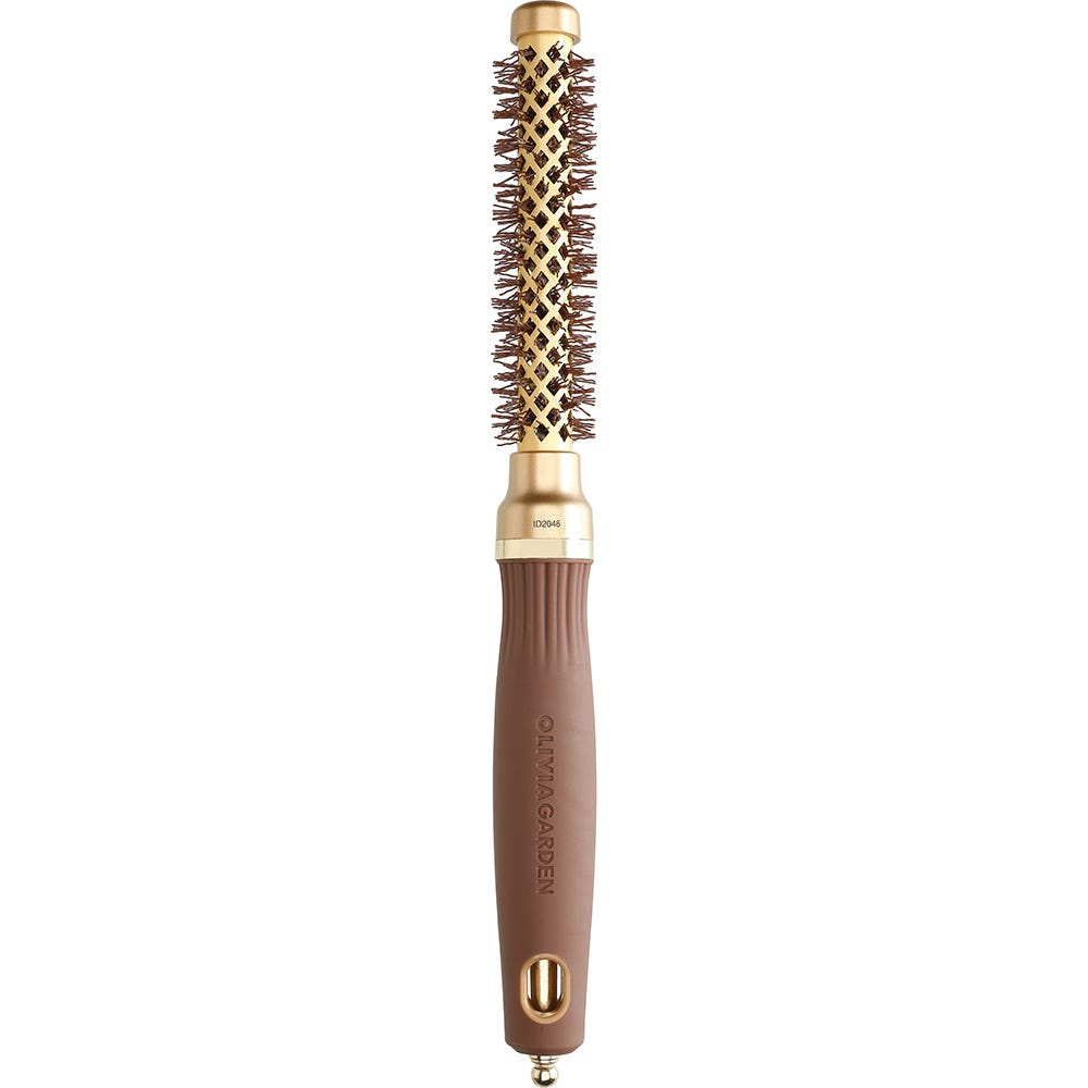 Olivia Garden Expert Blowout Shine Wavy Bristles Brown 15 mm