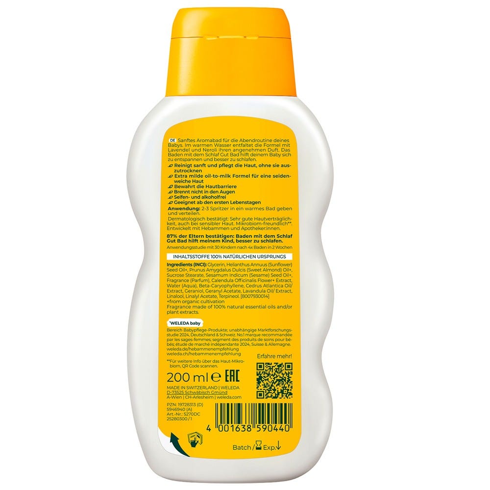 Weleda Calendula Schlaf Gut Bad 200 ml